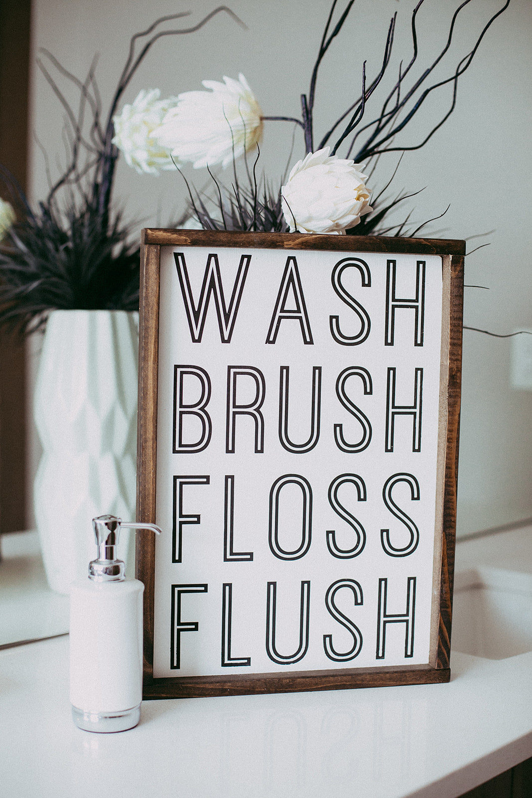Wash, Brush, Floss, Flush